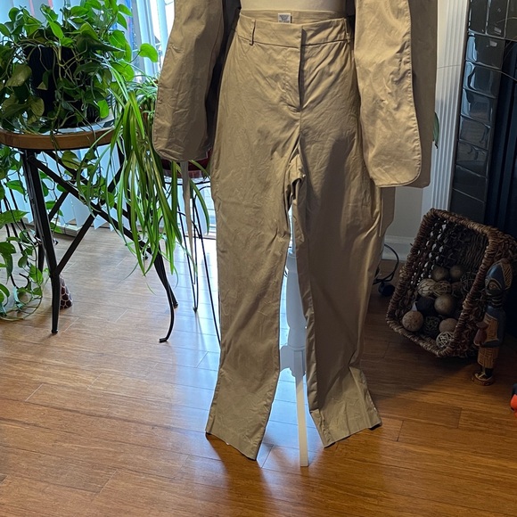 Khaki Two-Piece Suit Set - Picture 2 of 14